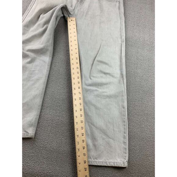 Levi's SilverTab Jeans Men W32 L30 Gray Straight 100% Cotton Zip Fly Five Pocket - Picture 7 of 12